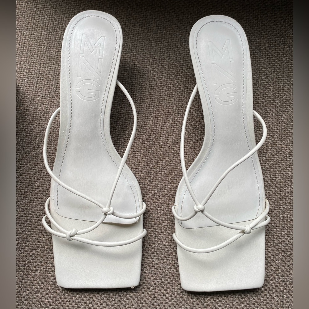 SOLD! MANGO knots heel sandals - Picture 6 of 11
